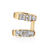 18K Gold Mixed Cut Diamond Double Earcuff