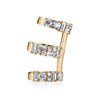 18K Gold, Mixed Cut Diamond Triple Earcuff