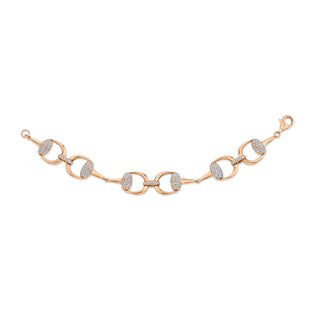 Pave Diamond Full Horse Bit Bracelet